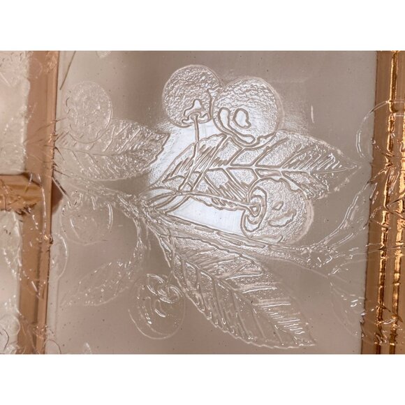 Jeanette Depression glass 13.25" Divided Oval Platter Cherry Blossom Pink - Picture 5 of 8